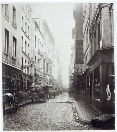 Rue de la Grande Truanderie, von der rue Montorgueil, Paris, 1858-78 von Charles Marville